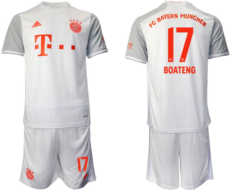 Men 2020-2021 club Bayern Munich away #17 white Soccer Jerseys->->Soccer Club Jersey